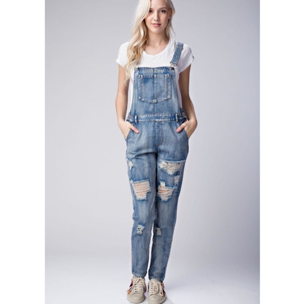 Honey punch overalls